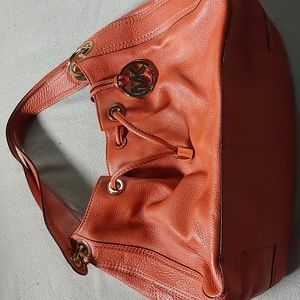 MK Orange Leather Bag